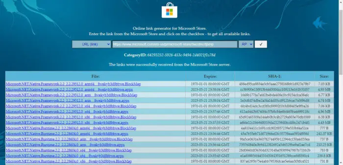Find and download the files 2