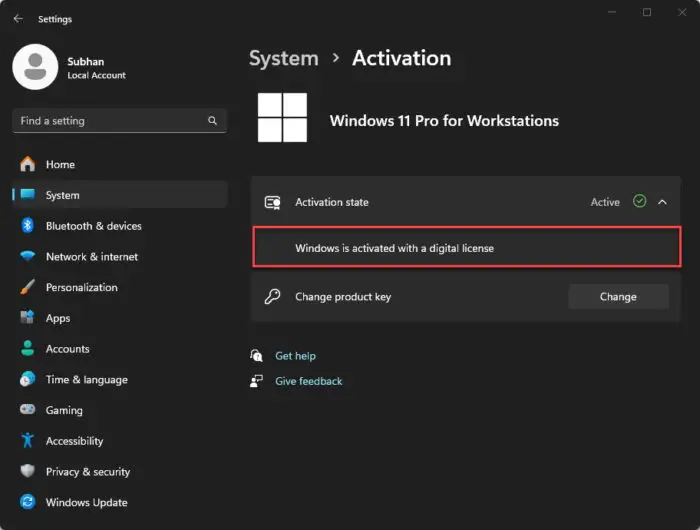 How To Activate Windows 11 6 Find how Windows is activated from Settings