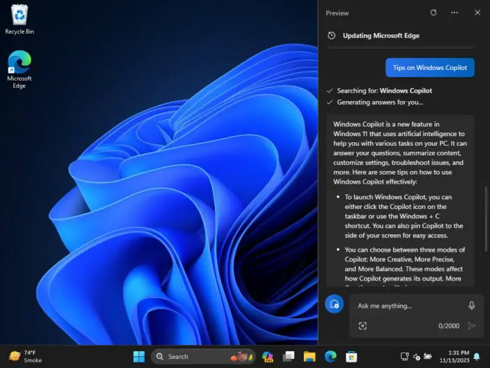 How To Get Help In Windows 11 25 Get tips in Windows 11 using Copilot