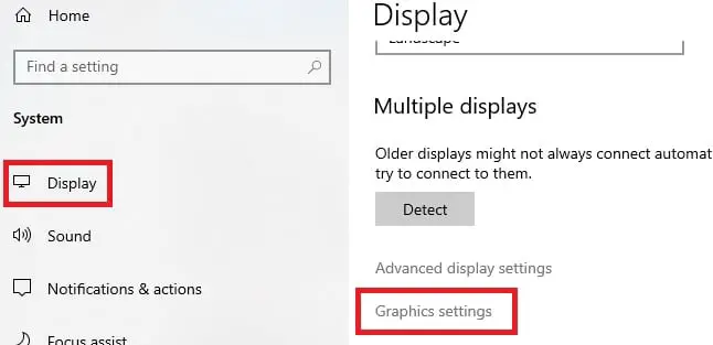 graphics settings
