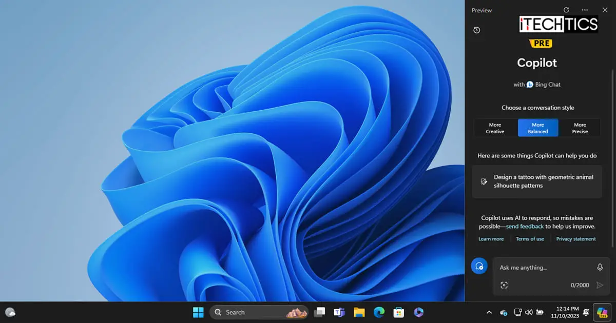 How to move Copilot Taskbar button to System Tray on Windows 11 (preview)