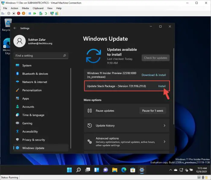 Windows 11 Build 22518 Brings Offline Voice Commands and Restores Weather Widget 11 install stack package