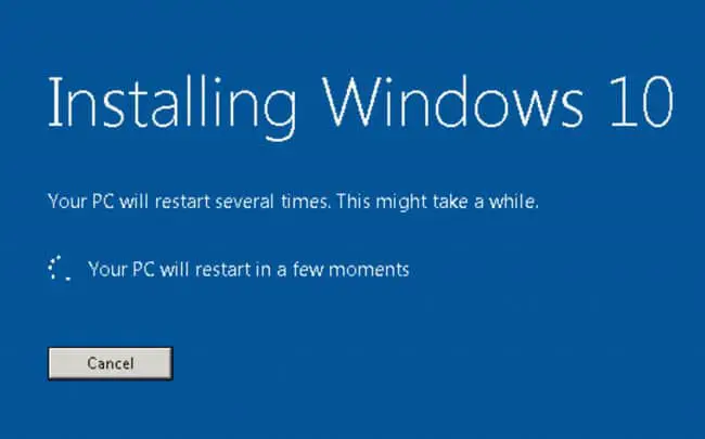 Installing Windows 10