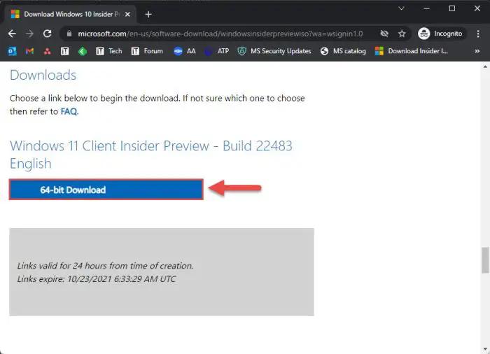 Download the ISO image