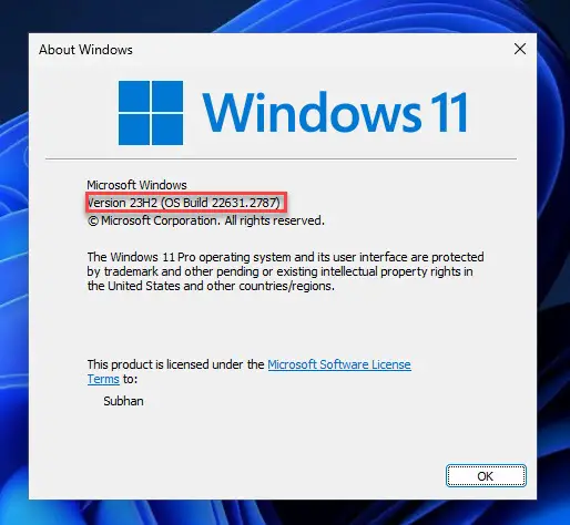 Microsoft Makes Windows 11 Digital Markets Act-Compliant With KB5032288 2 KB5032288 successfully installed
