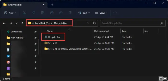 Where Is The Recycle Bin And How To Open It In Windows 1 Location of the Recycle Bin