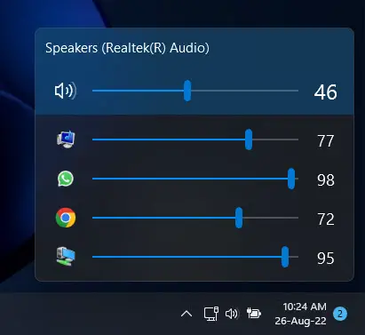 5 Ways To Open Volume Mixer In Windows 11/10 13 Manage volumes using Ear Trumpet