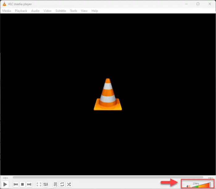 Maximum volume capacity increased in VLC