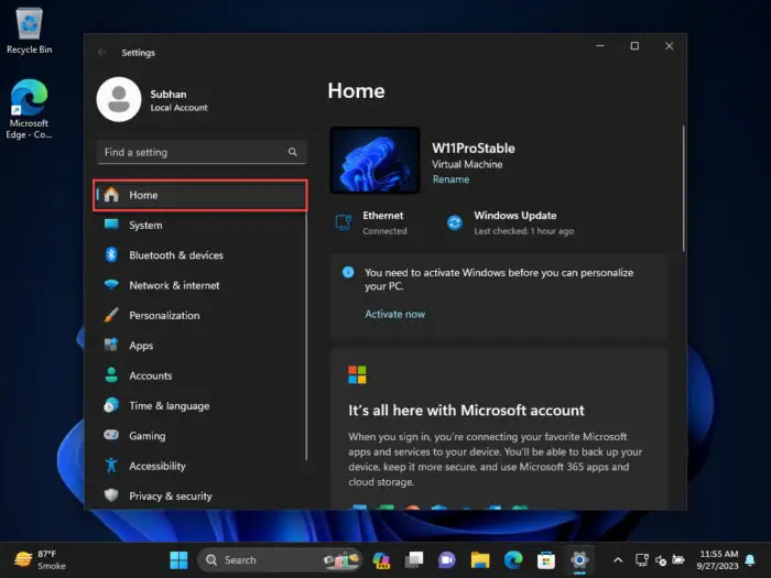 Download Windows 11 22H2 KB5030310 Preview "Moment 4" Update With 23H2 Features 12 New Home Settings page