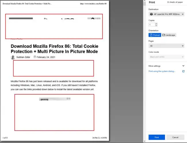 How to Disable the New Printing Interface in Firefox 1 new print ui 1