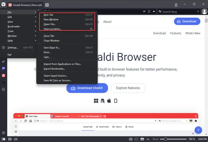 How To Enable, Disable In-Private Browsing In All Browsers 33 New Private Window disabled in Vivaldi
