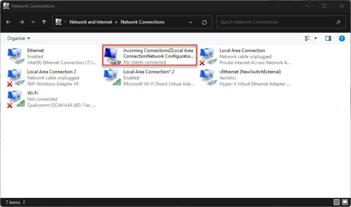 How To Create A Public VPN Server On Windows 11 15 New VPN adapter created