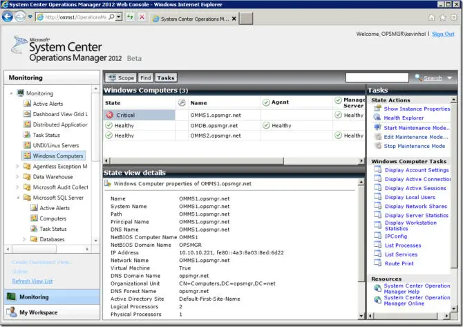 Network Management Tools To Make IT Admin Life Easier: The Best Free And Paid Software 5 Web Console for System Center Operations Manager