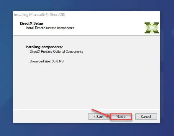 How to reinstall DirectX in Windows 10 5 next 2