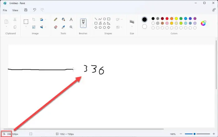 Note down the pixel movement