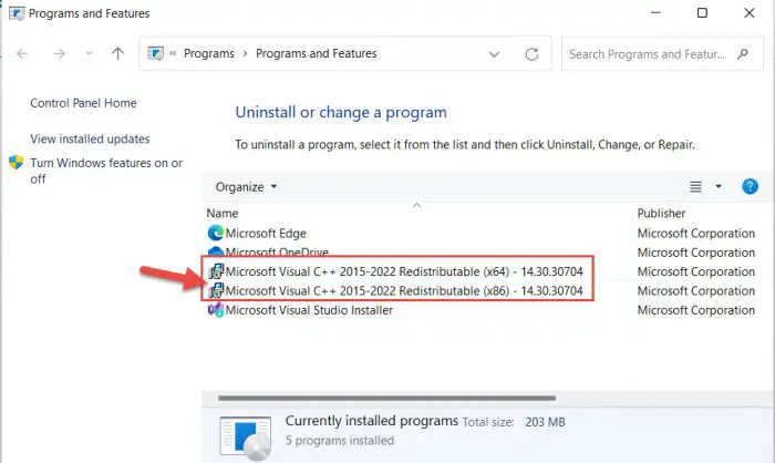 Download and Install Visual C++ Redistributable 2022 7 only 2