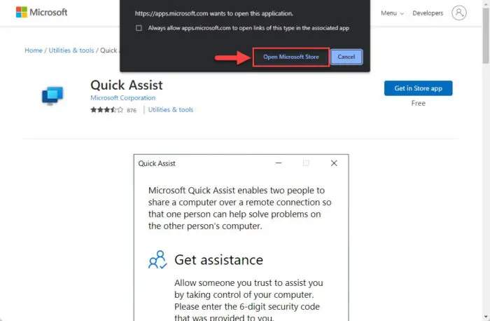 Open Microsoft Store