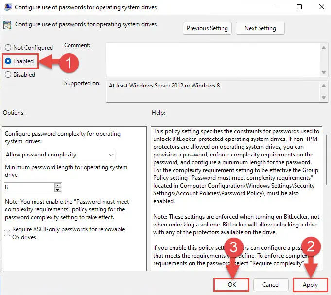 What Is BitLocker Recovery Key and How to Find It 17 password enabled
