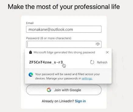 Download Microsoft Edge 88 With Password Generator and Transparent Privacy Controls 1 password suggestion