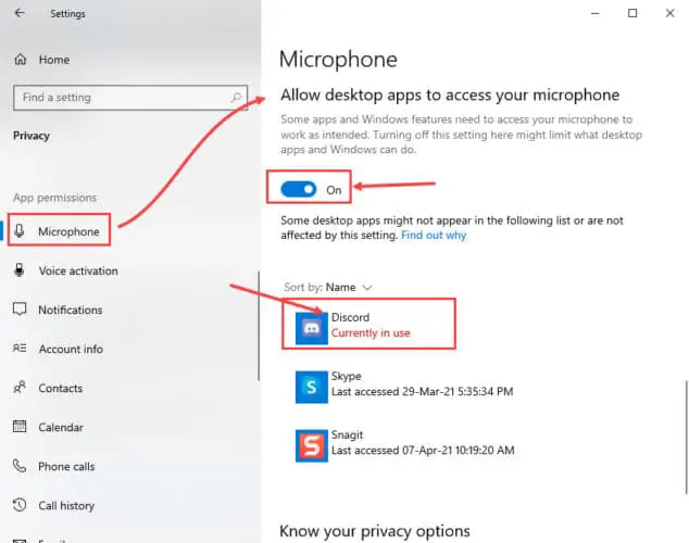 How to Fix Discord not Detecting Mic 1 permit