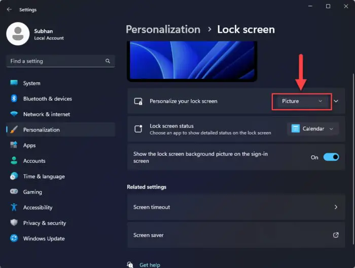 Pick any lock screen other than Spotlight