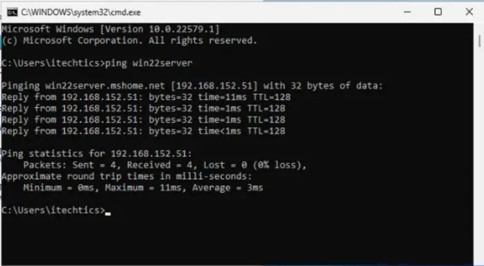 How to Allow Ping From Firewall in Windows Server (2022, 2019, 2016) 11 Ping enabled on the server