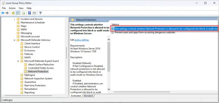 What Is Microsoft Defender Exploit Guard And How To Configure It 6 Policy to configure Network Protection on Windows Server