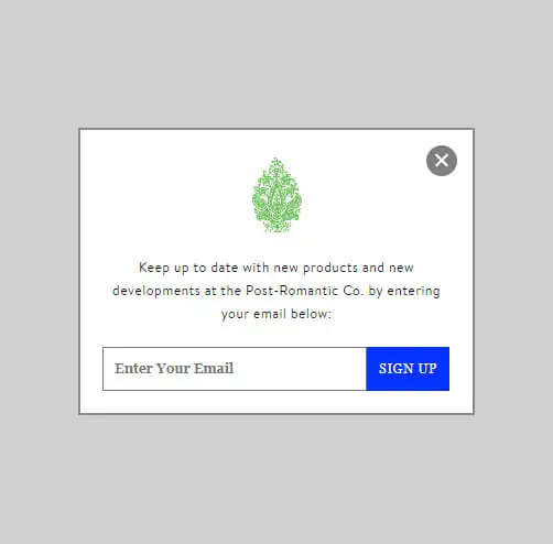 Difference Between A Modal, Pop-Up, Popover, Lightbox, Window, Tab, And Dialog Box 1 Example of a Pop Up