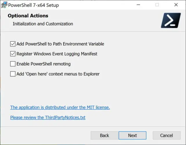 PowerShell 7: Download, Install, Update And Usage Guide 2 PowerShell 7 optional actions