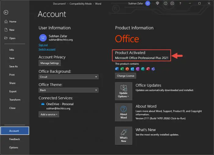 How to Download, Install & Activate Microsoft Office 2021 14 product activated