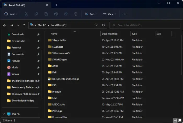 How To Show Hidden And Protected Files And Folders In Windows 11/10 9 Protected and hidden items showing in File Explorer