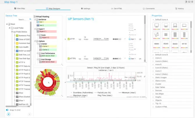 Network Monitoring Tools: The Best Free and Paid Solutions 3 PRTG Maps Designer
