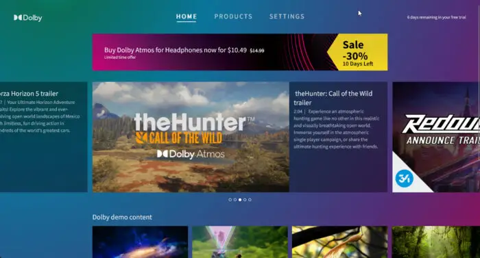 Purchase a license for Dolby Atmos
