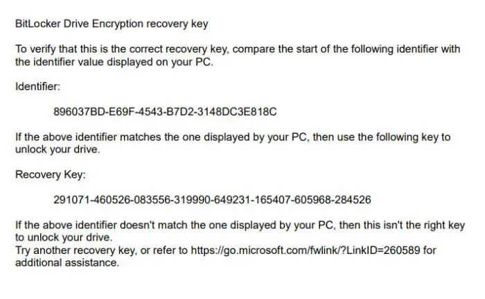 What Is BitLocker Recovery Key and How to Find It 1 recovery key