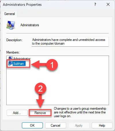 4 Ways To Add User To Local Administrators Group In Windows 13 Remove account from Administrators group