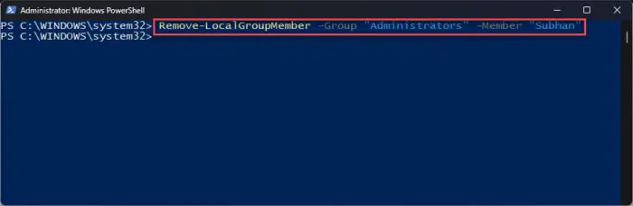 4 Ways To Add User To Local Administrators Group In Windows 17 Remove user account from Administrators group using PowerShell