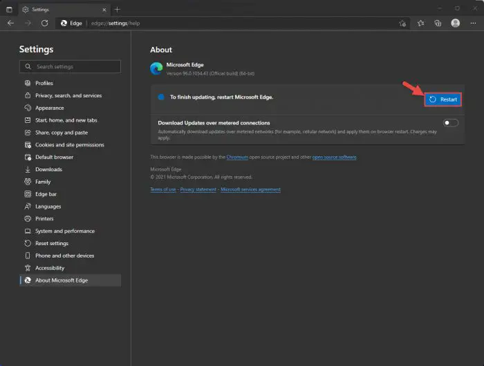 Download Microsoft Edge 96.0.1054.53: Super Duper Secure Mode and Typosquatting Coming 2 restart 1