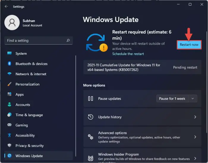 Download Windows 11 KB5007262 Build 22000.348: Fixes Printer & PowerShell Issues 2 restart now 8
