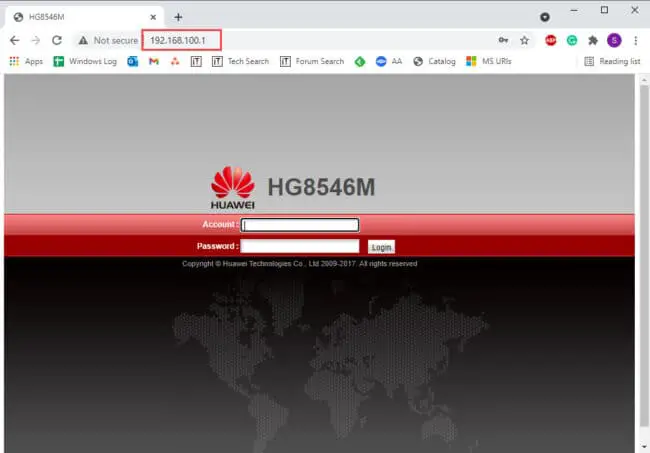 Access the router's console