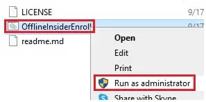 run as admin