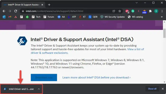 How To Install Latest Intel Drivers using Intel Driver and Support Assistant 2 run downloaded exe