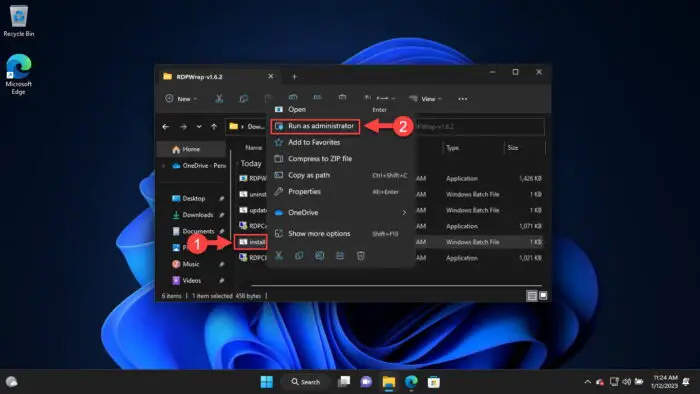 Run install as administrator