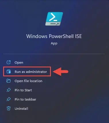 How to Install Windows Updates from MSU and CAB files 3 Run pwsh ISE admin