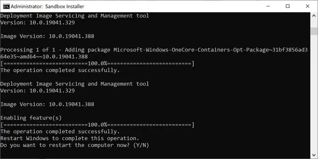 Sandbox installer