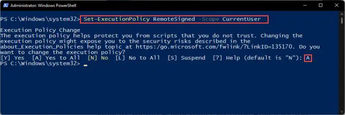 How To Enable Script Execution In Windows PowerShell 5 scope a remote