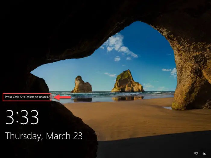 3 Ways To Enable, Disable CTRL + ALT + DEL Secure Sign-In Screen On Windows 11, 10 1 Secure Sign On screen on Windows Server