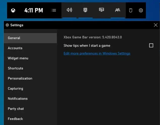 How To Manage Xbox Game Bar In Windows 10 10 settings