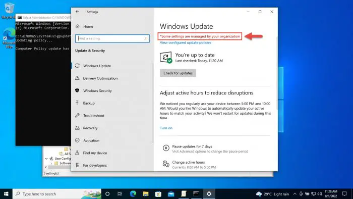 4 Ways To Block Windows 11 23H2 Feature Update From Installing 8 Settings managed by organization prompt