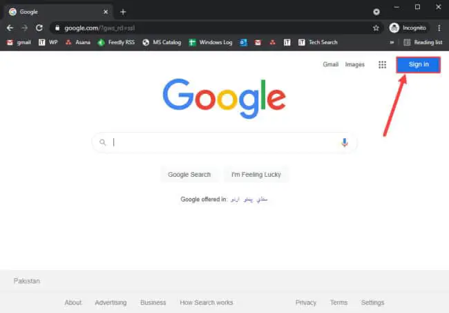 Sign into Google