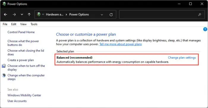 2 Ways to Change Power Modes in Windows 11 2 Single power plan